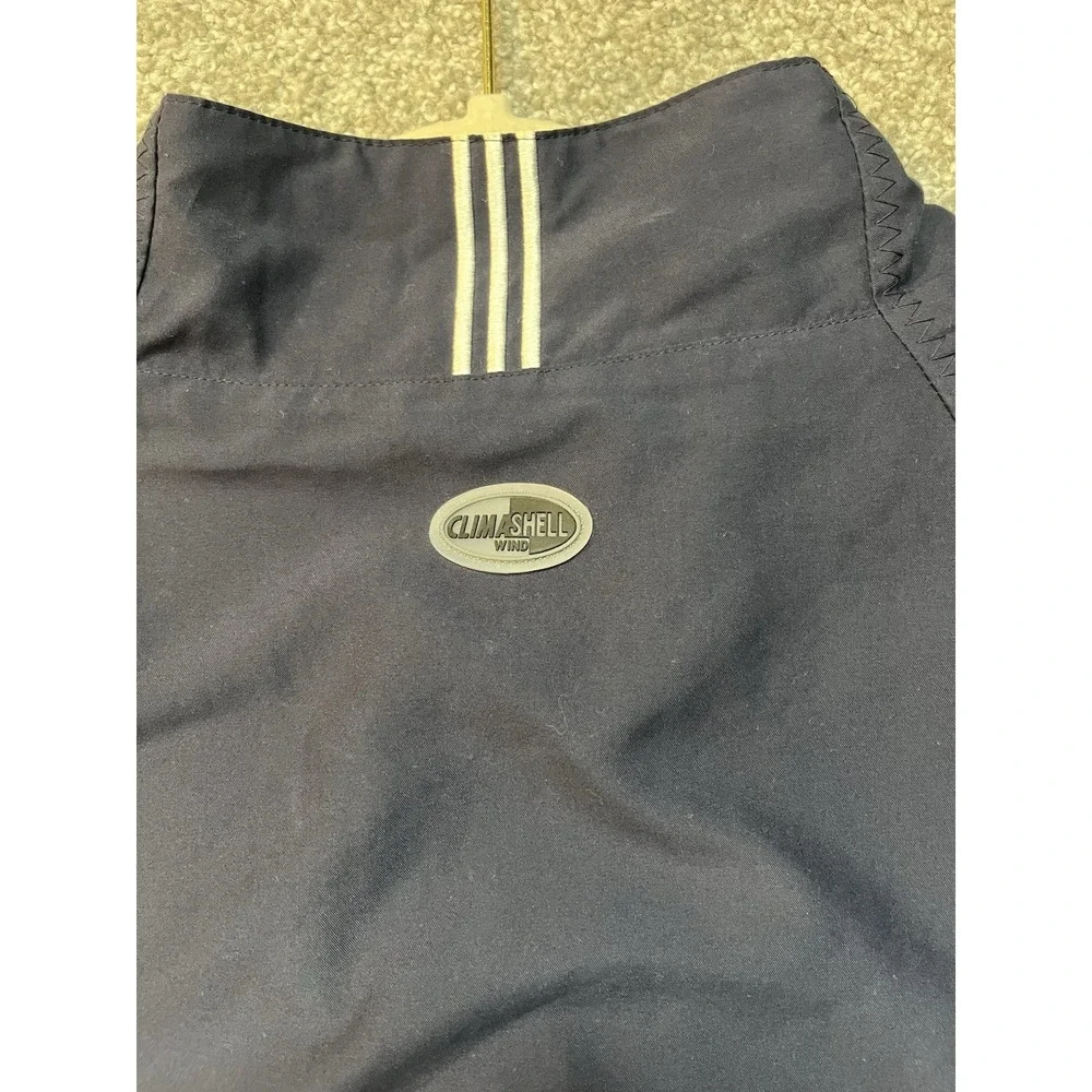 Adidas ClimaShell 1/4 Zip Golf Vest Windbreaker Navy Mens XL Pockets Preppy